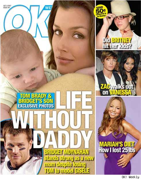 Bridget Moynahan And Son On The Cover Of Ok Magazine 2394